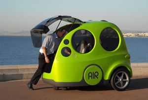 AIRPod - air car runs only on compressed air.