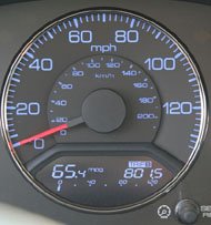 Hybrid car mileage is displayed on the dashboard of every hybrid car, making it hard to ignore!